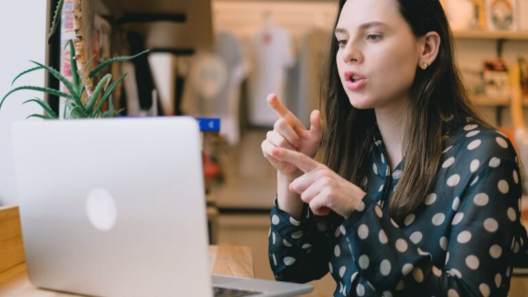 Online interview candidate on video call showing how the hiring process has changed and how you can adapt