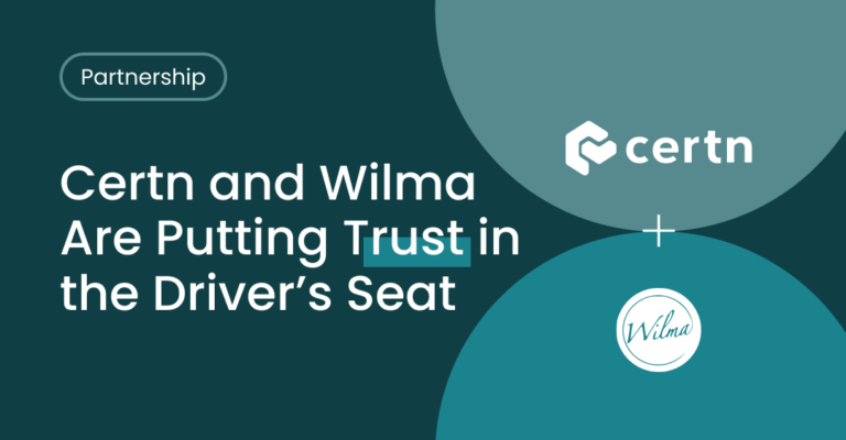 Certn and Wilma Partnership Announcement Banner