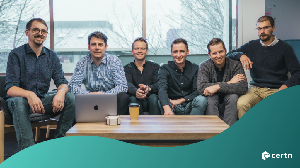 The Certn founders at the Victoria, BC headquarters