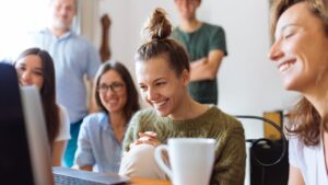 Collaborative workplace using technology to fight biases in hiring