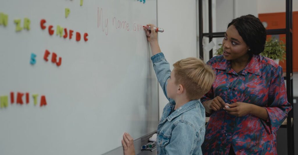 School teacher representing jobs that require a criminal record check