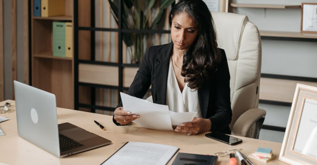 Lawyer reviewing FCRA requirements