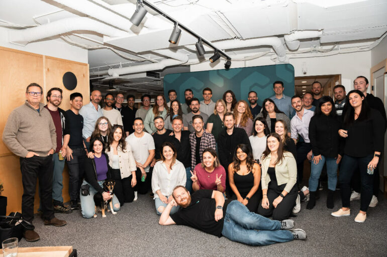 Certn team celebrating exciting funding news