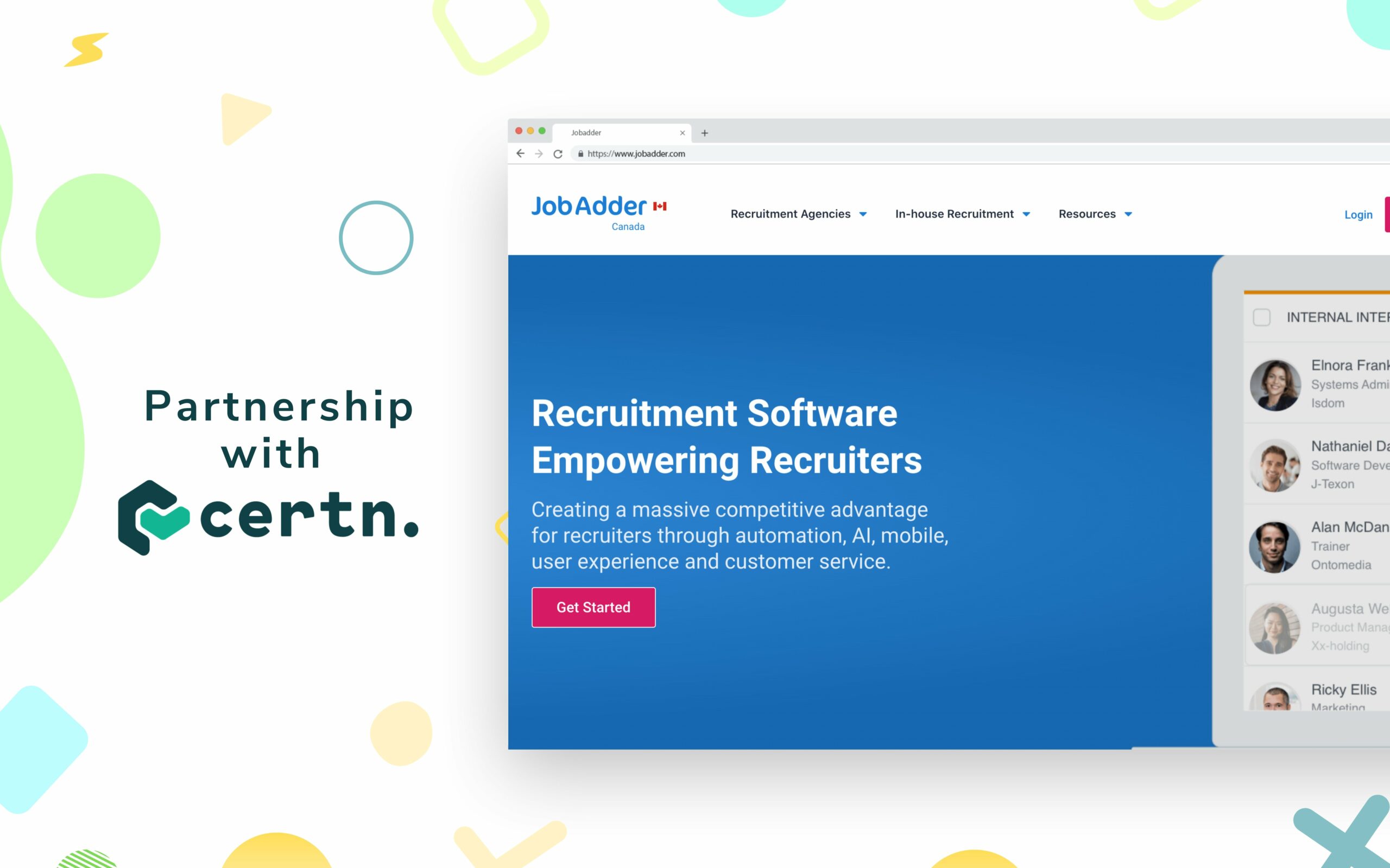 Certn and JobAdder partnership