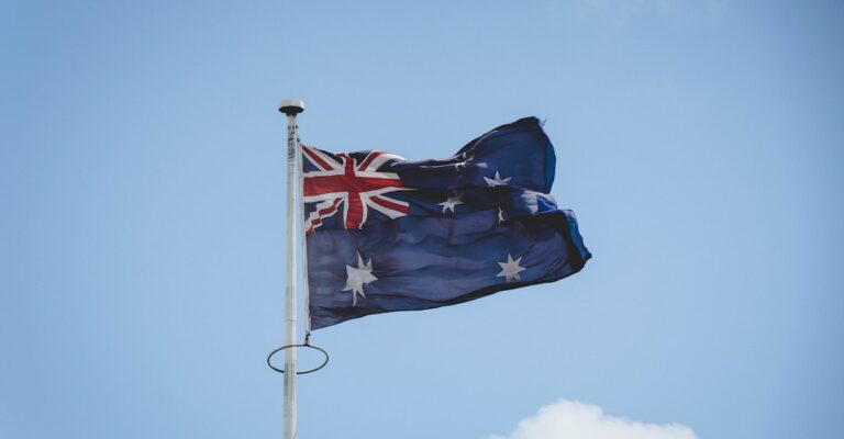 Australian flag representing different types of police checks in Australia