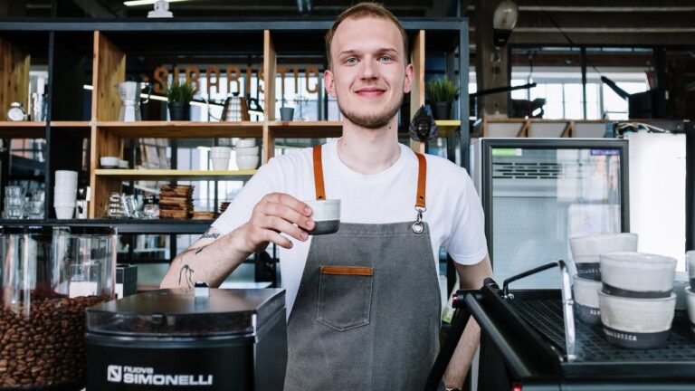 Small business owner who runs background checks on employees