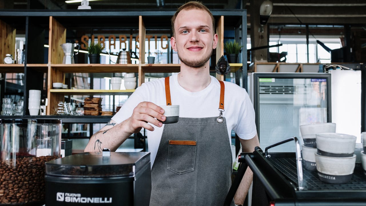 Small business owner who runs background checks on employees