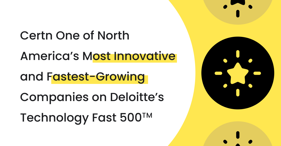 Certn Ranks on Deloitte's 2023 Technology Fast 500 News Banner