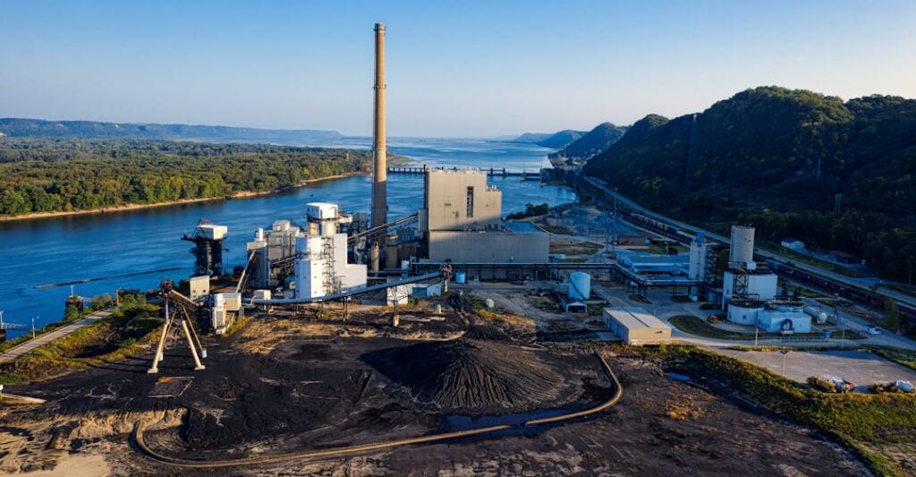 oil rig by river to represent best background checks for oil and gas employees