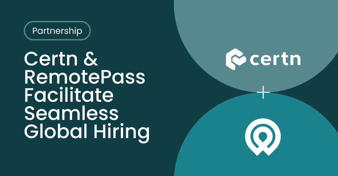 Certn & RemotePass Partnership Banner EMEA