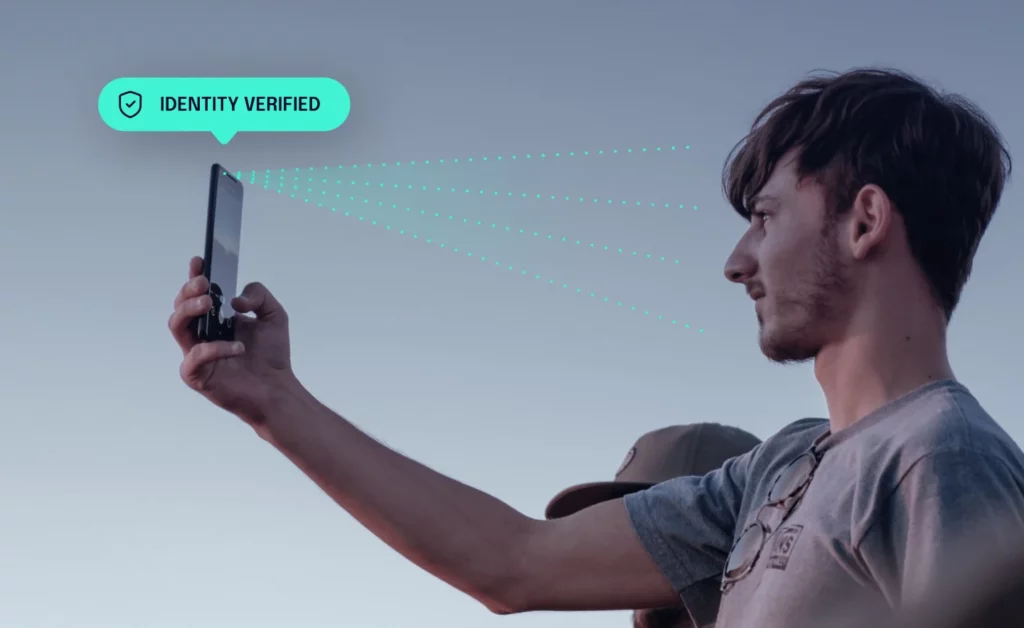 Customer using smartphone for remote ID verification