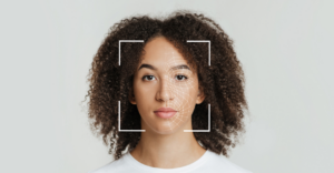 Facial recognition technology representing digital identity verification trend