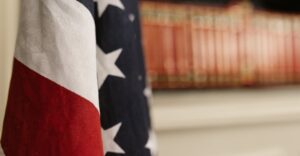 American flag representing US background check guide